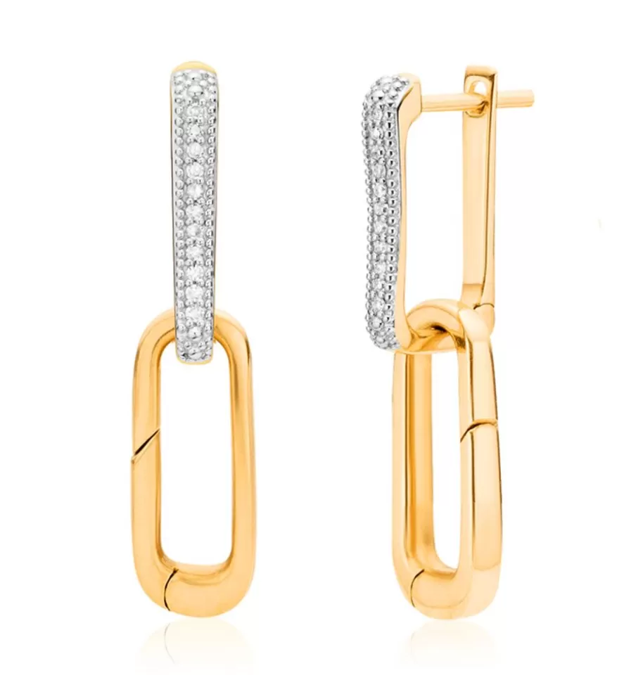 Monica Vinader Drop Earrings | Alta Capture Charm Diamond Earrings