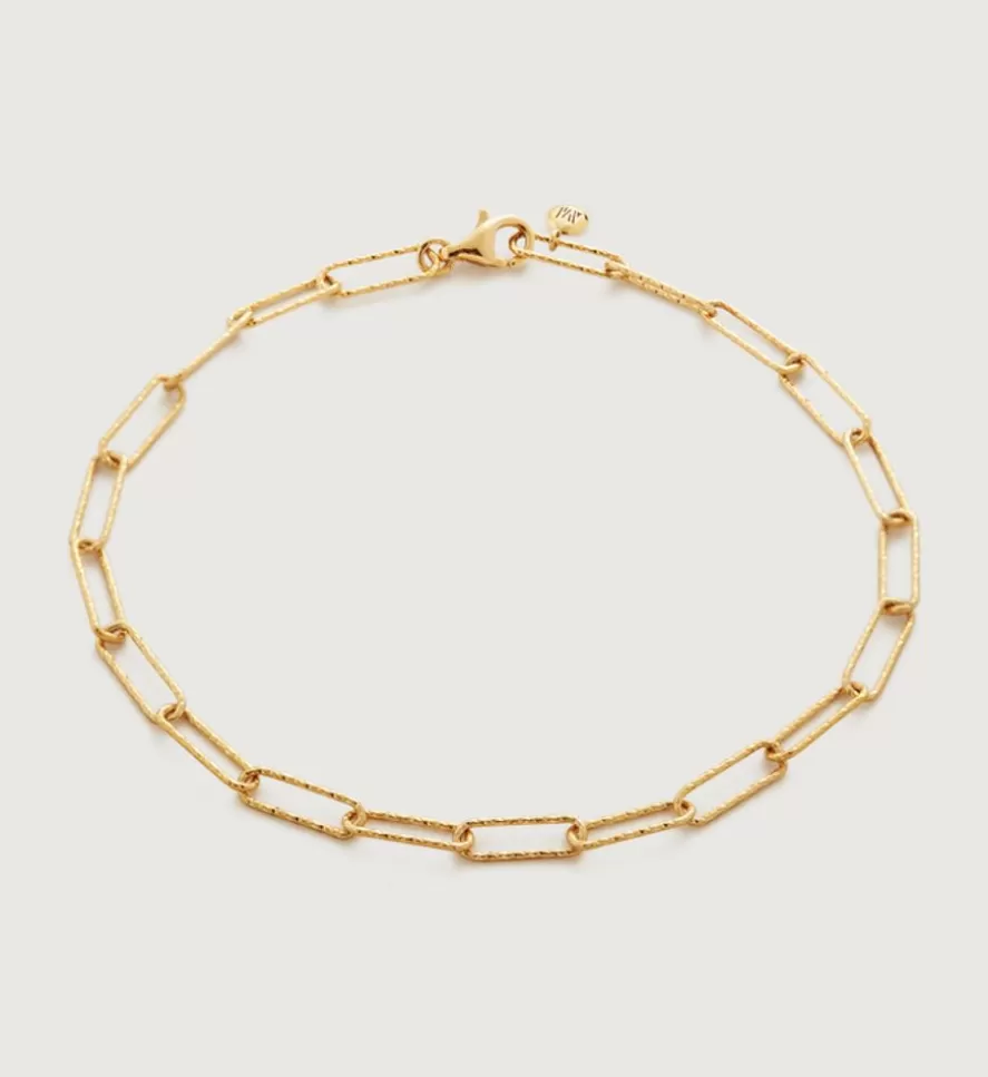 Monica Vinader Charm Bracelets | Alta Textured Chain Bracelet