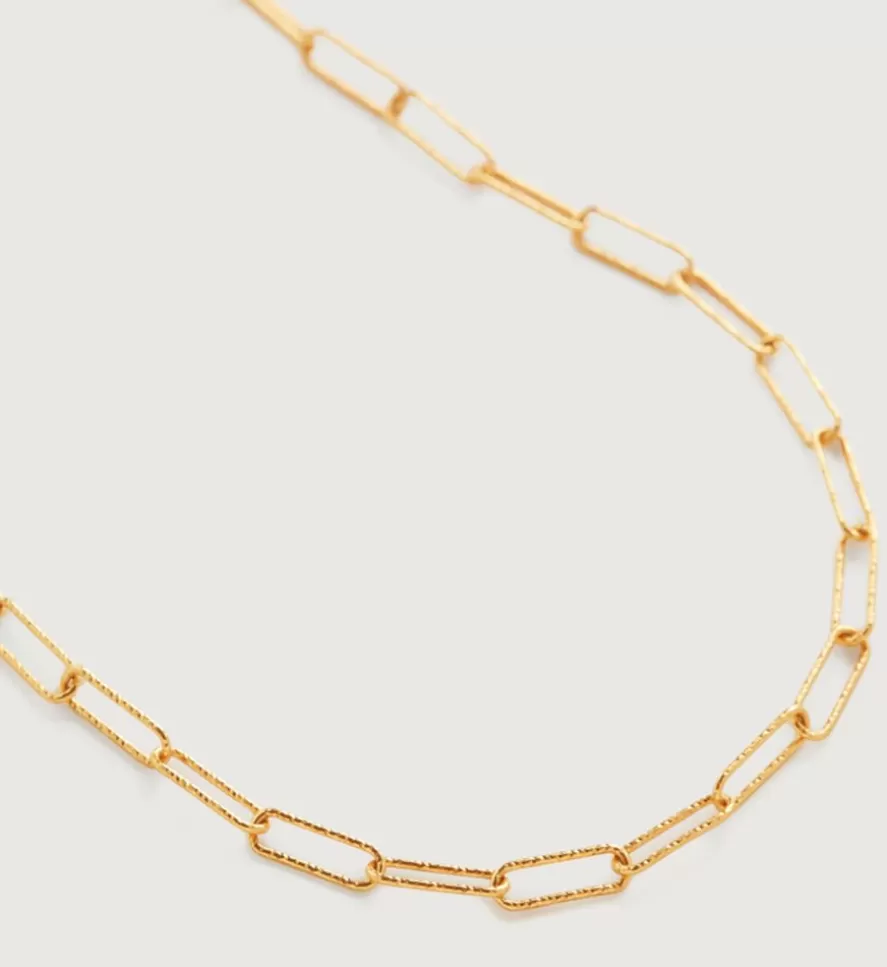 Monica Vinader Chain Necklaces | Alta Textured Chain Necklace Adjustable 61Cm/24'