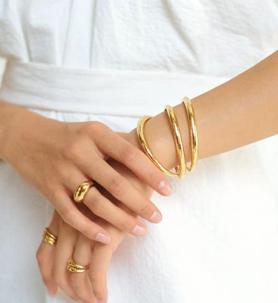 Monica Vinader Chunky Rings | Deia Domed Ring