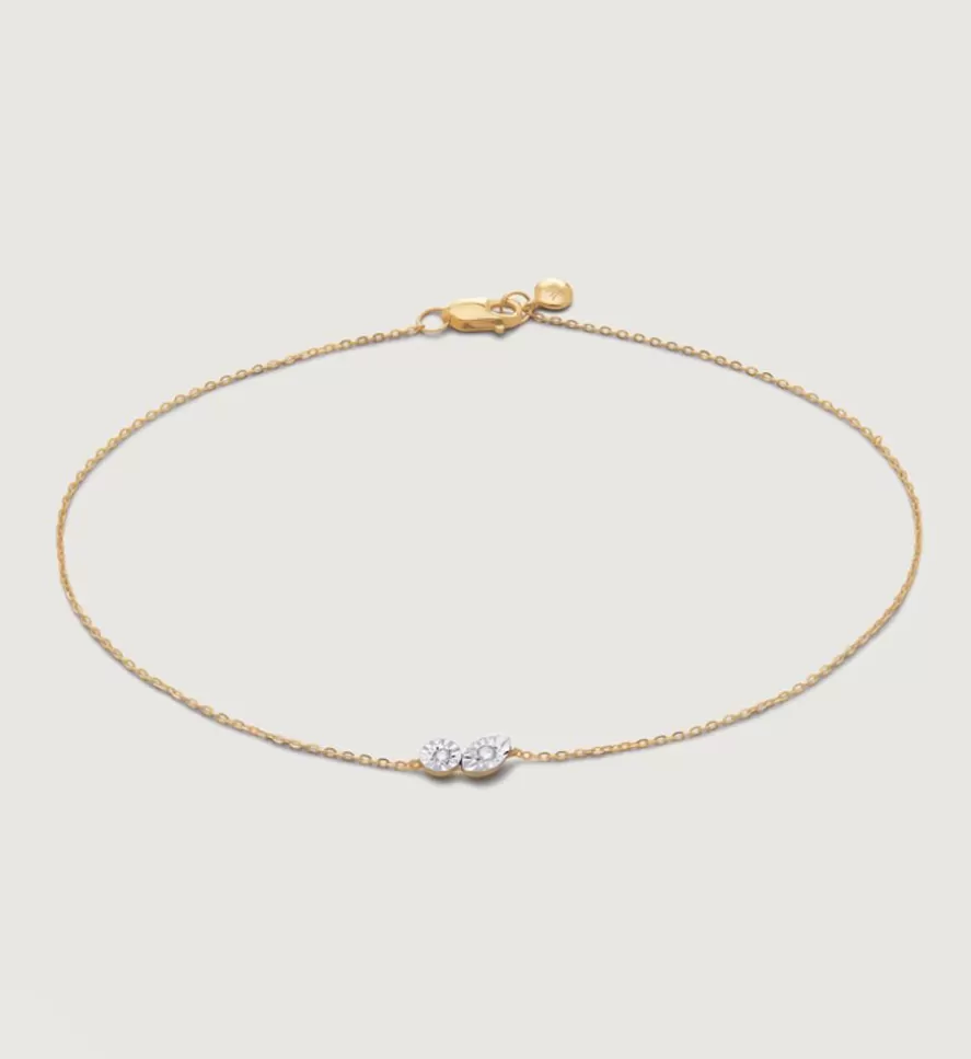 Monica Vinader Chain Bracelets | Diamond Duo Chain Bracelet