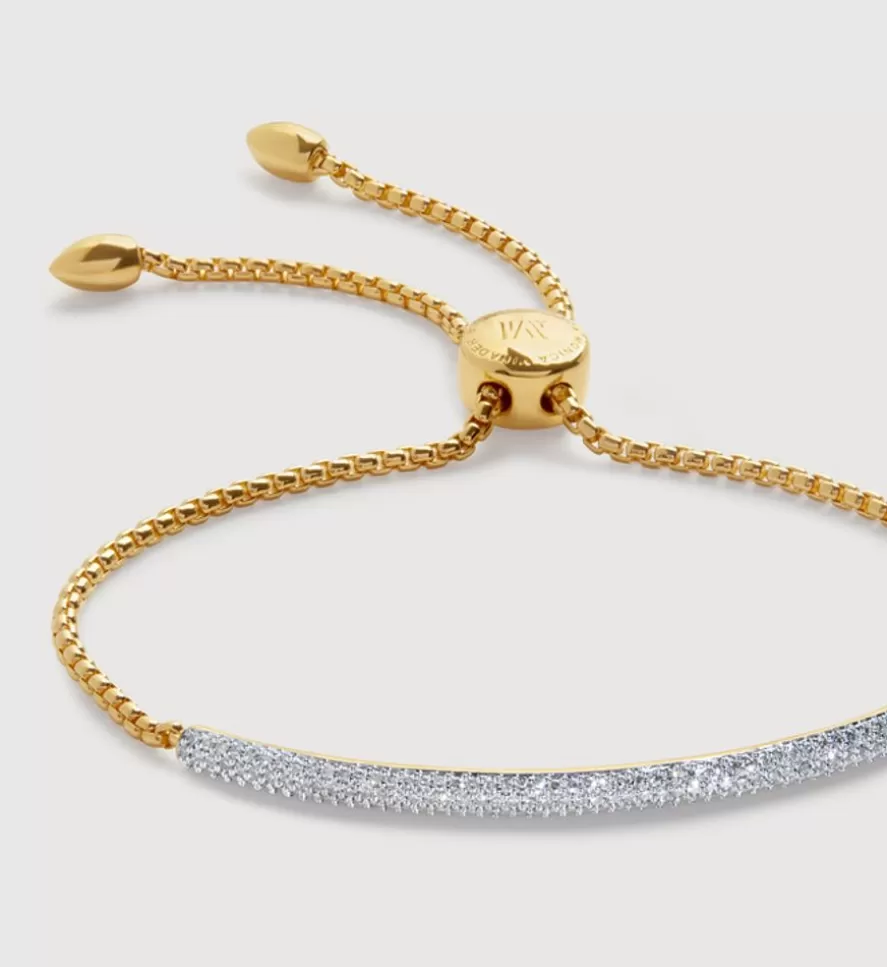 Monica Vinader Chain Bracelets | Fiji Diamond Mini Bar Bracelet