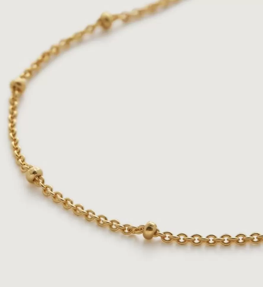 Monica Vinader Chain Necklaces | Fine Beaded Chain Necklace Adjustable 53-61Cm/21-24'