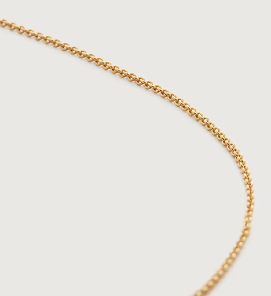 Monica Vinader Chain Necklaces | Fine Chain Necklace Adjustable 61Cm/24'