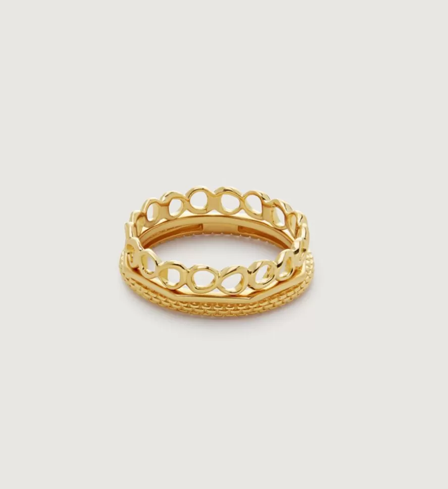 Monica Vinader Dainty Rings | Fine Stacking Ring Stack