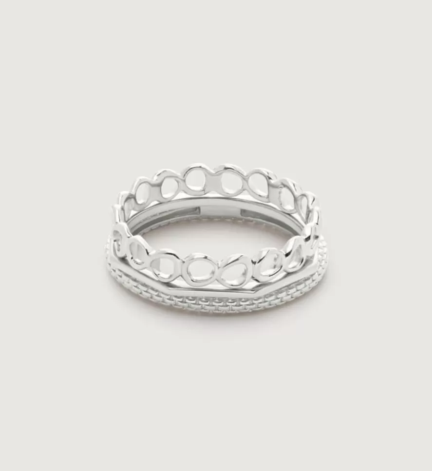 Monica Vinader Dainty Rings | Fine Stacking Ring Stack