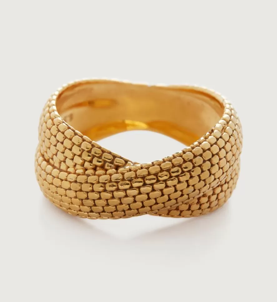 Monica Vinader Chunky Rings | Heirloom Woven Cross Ring