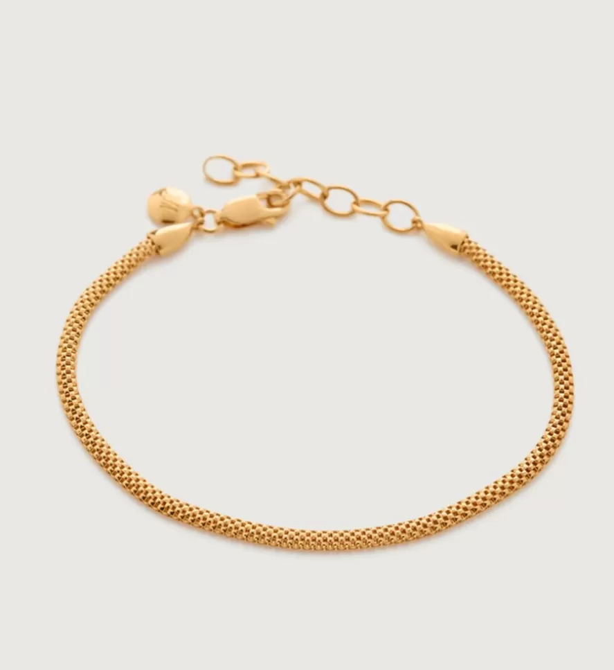 Monica Vinader Charm Bracelets | Heirloom Woven Fine Chain Bracelet