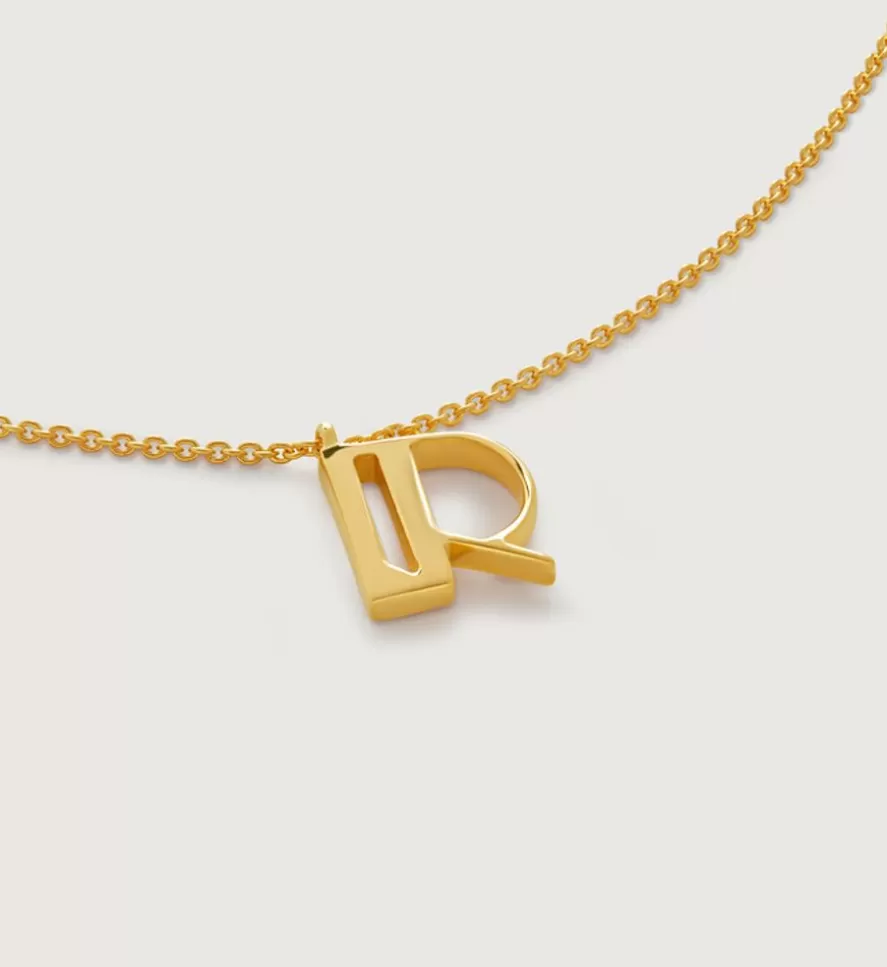 Monica Vinader Pendant Necklaces | Initial R Necklace Adjustable 41-46Cm/16-18'