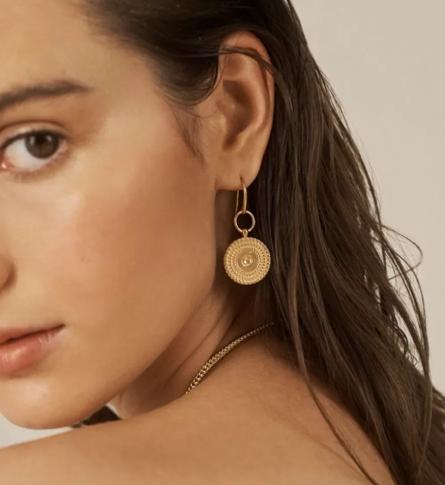 Monica Vinader Drop Earrings | Juno Disc Earrings