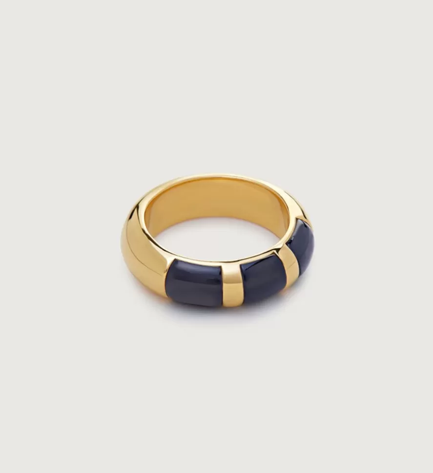 Monica Vinader Chunky Rings | Kate Young Striped Gemstone Stacking Ring