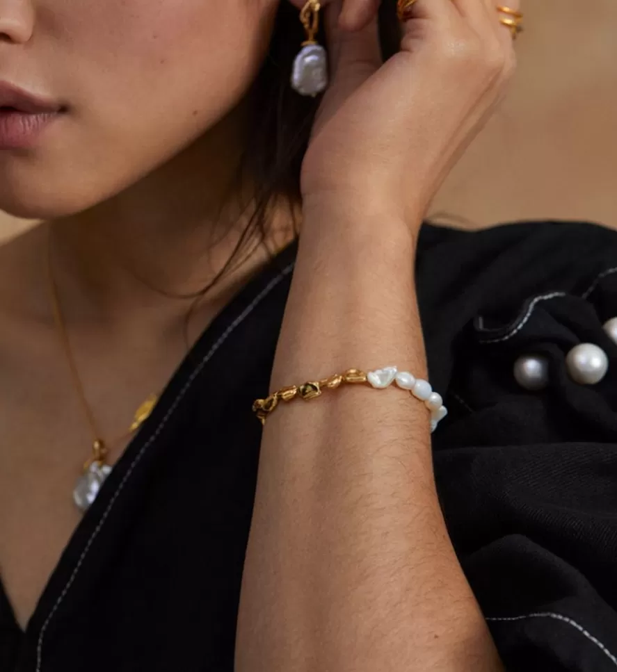 Monica Vinader Charm Bracelets | Keshi Pearl Bracelet