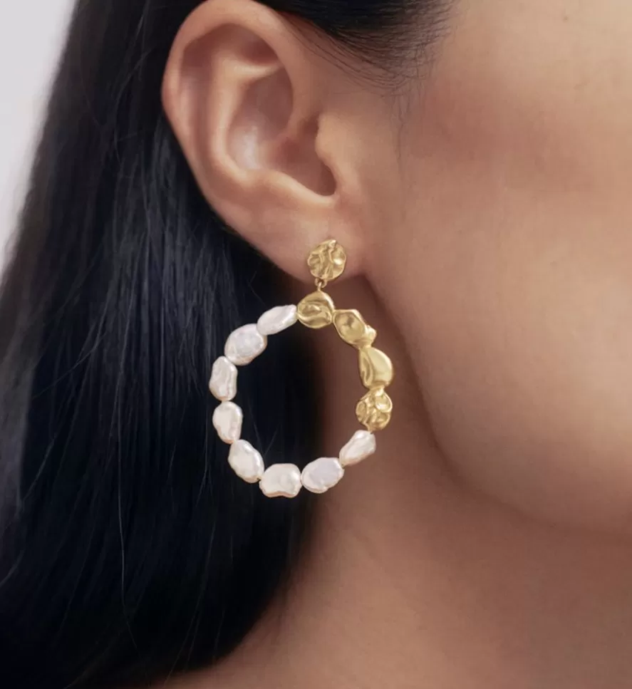 Monica Vinader Drop Earrings | Keshi Pearl Cocktail Stud Earrings