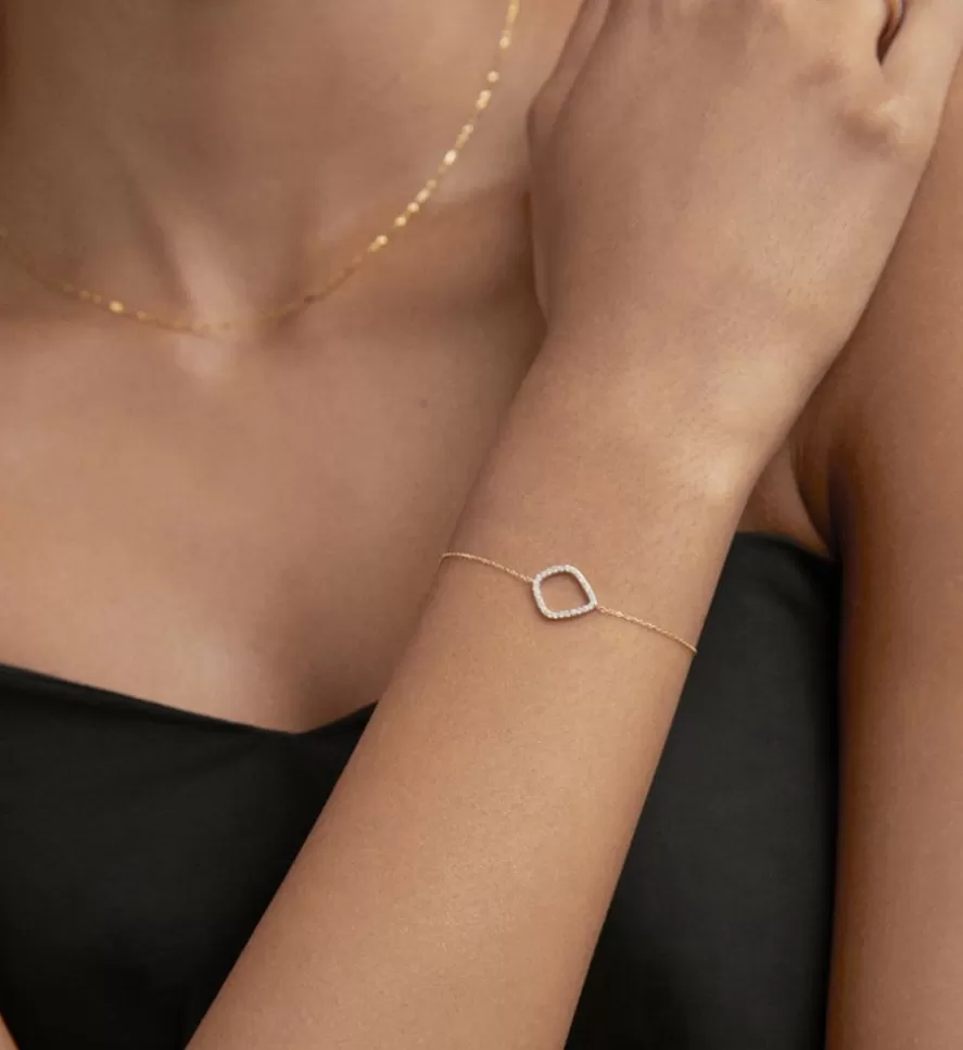 Monica Vinader Chain Bracelets | Lab Grown Diamond Riva Kite Chain Bracelet