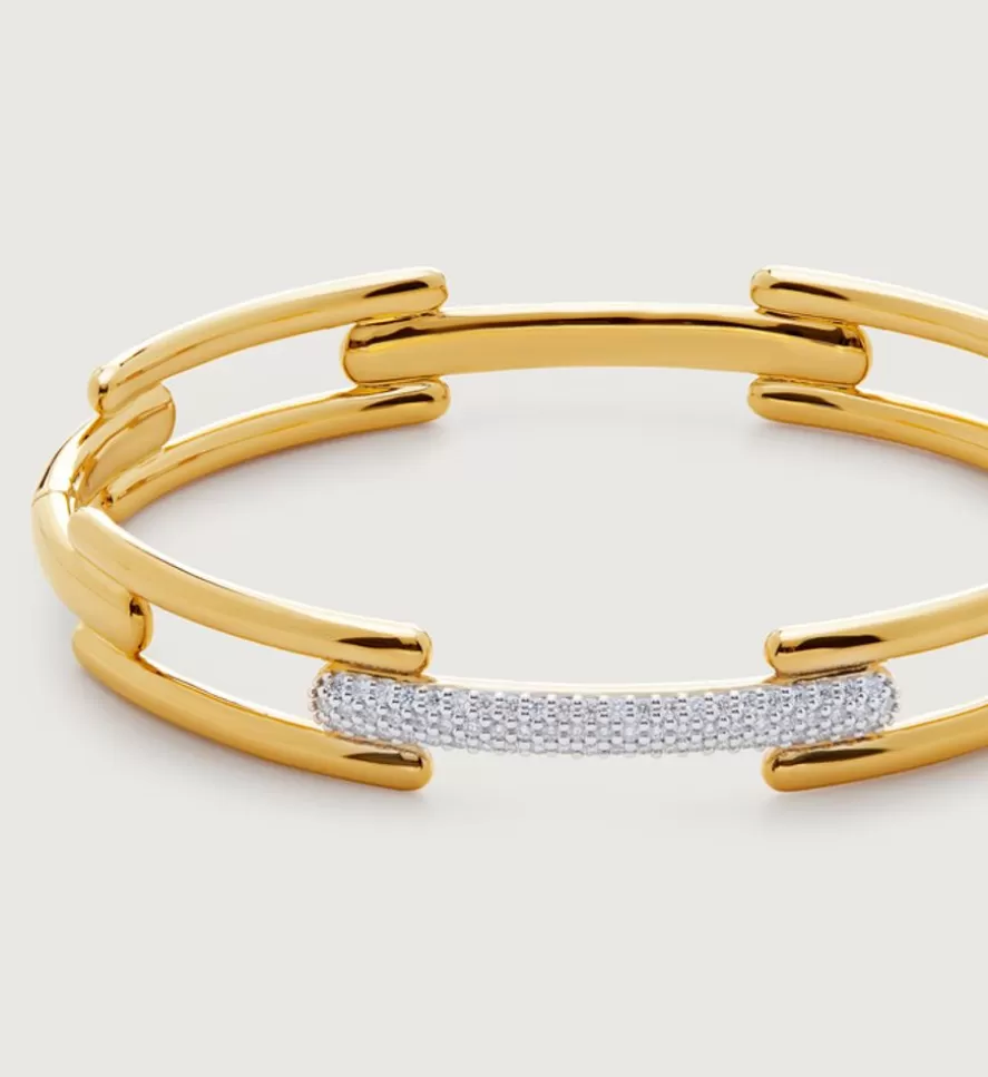 Monica Vinader Bangles & Cuffs | Lab Grown Diamond Signature Link Bangle