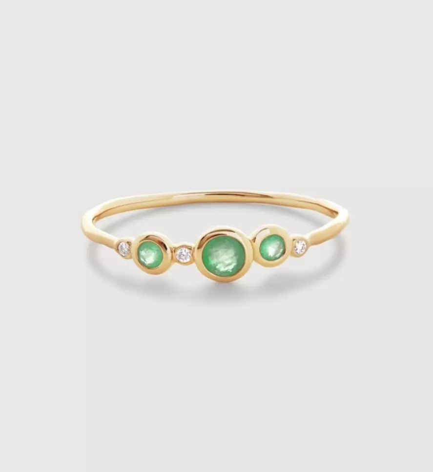 Monica Vinader Dainty Rings | Lab Grown Diamond Siren Gemstone Cluster Ring