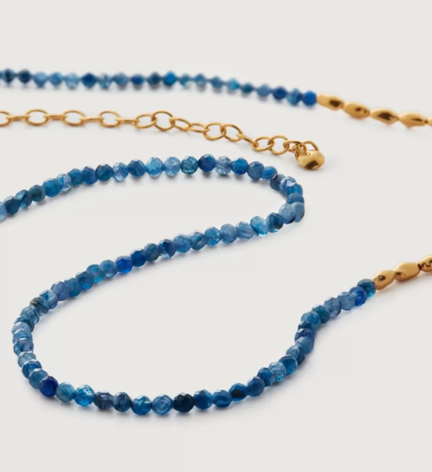 Monica Vinader Beaded Necklaces | Mini Nugget Gemstone Beaded Necklace Adjustable 41-46Cm/16-18'