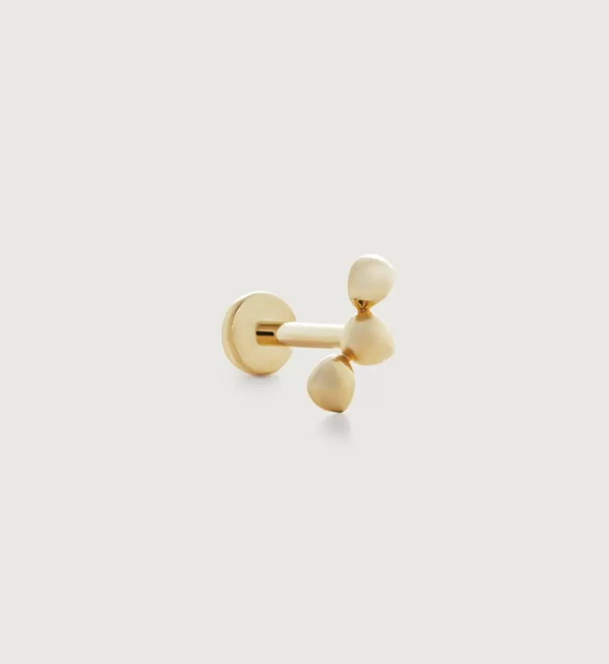 Monica Vinader Single Earrings | Nura Mini Pebble Cluster Single Labret Piercing Earring