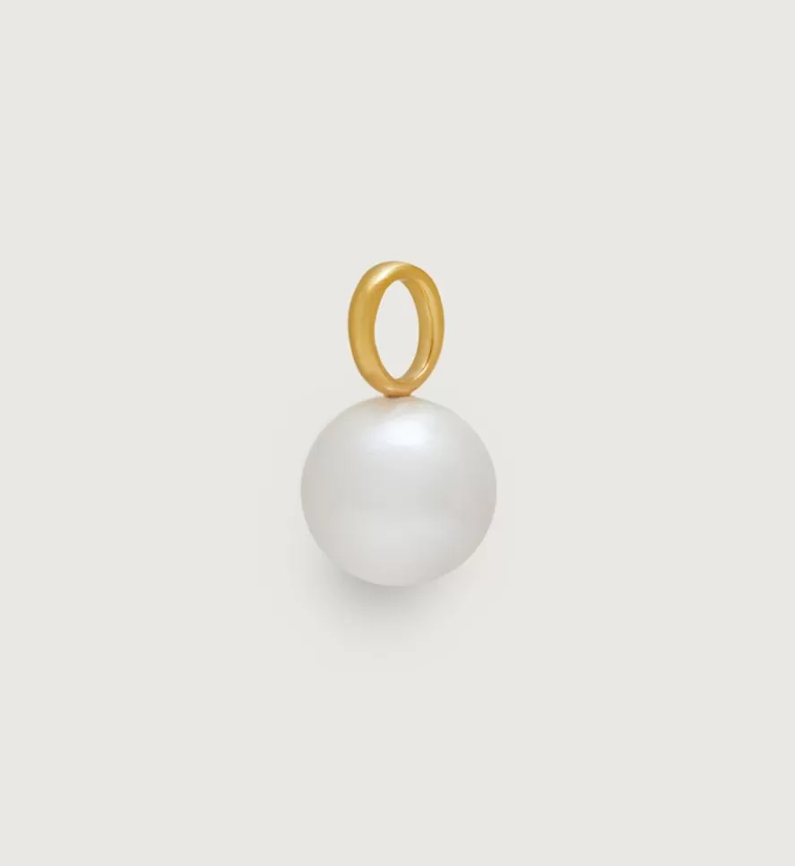 Monica Vinader Pendant Charms | Nura Round Pearl Pendant Charm