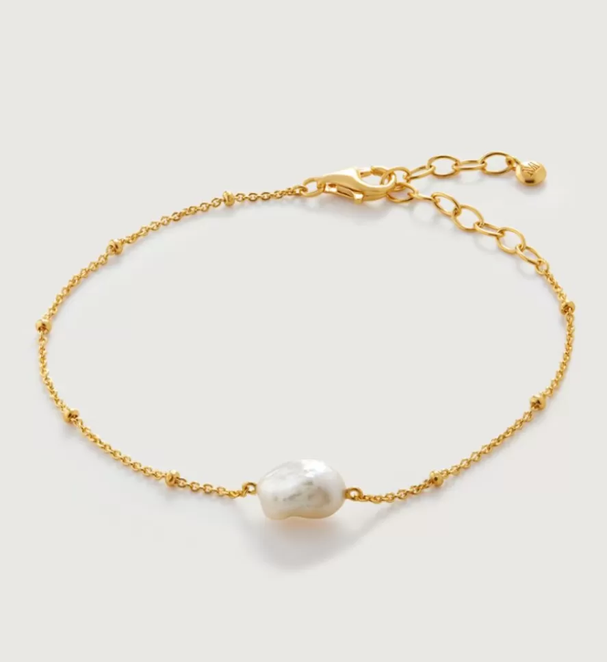 Monica Vinader Chain Bracelets | Nura Tiny Keshi Pearl Bracelet