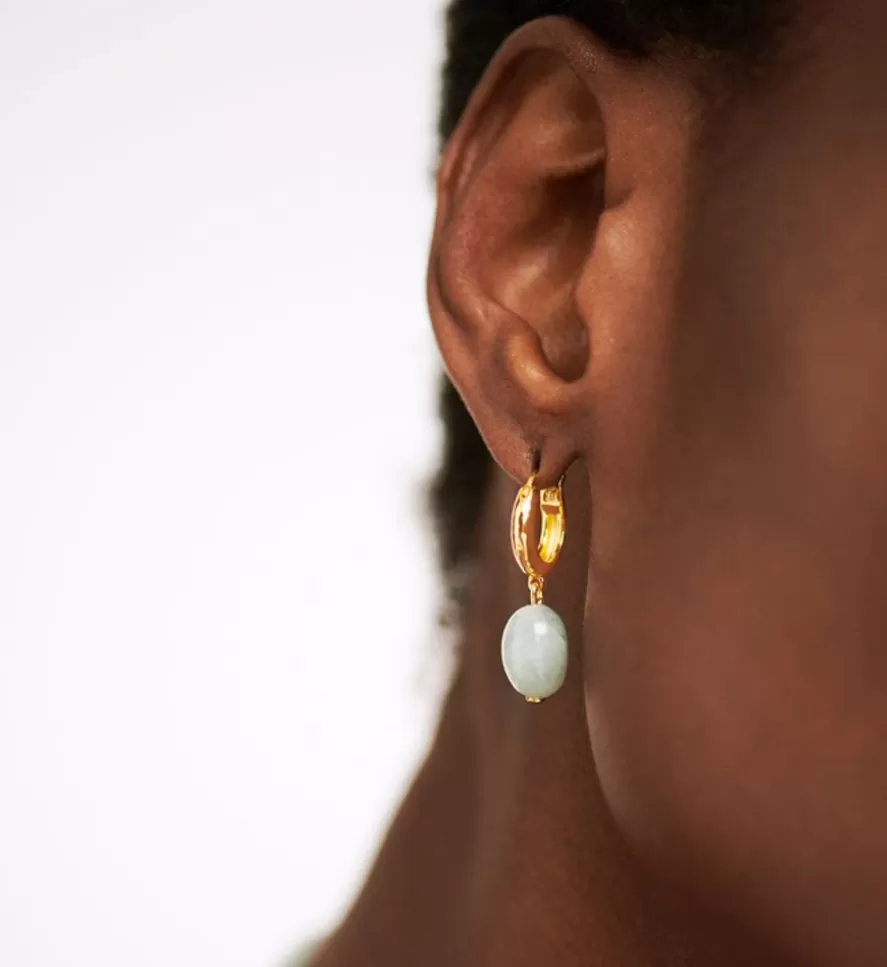 Monica Vinader Drop Earrings | Rio Gemstone Huggie Earrings