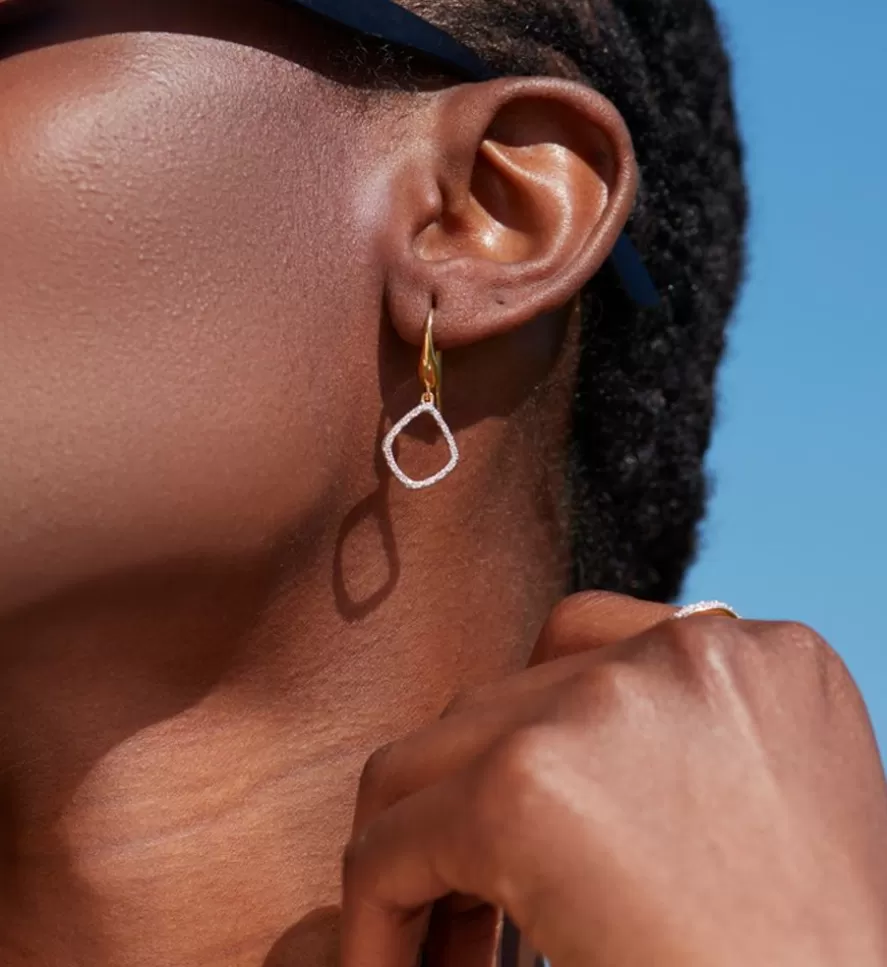 Monica Vinader Drop Earrings | Riva Diamond Kite Earrings