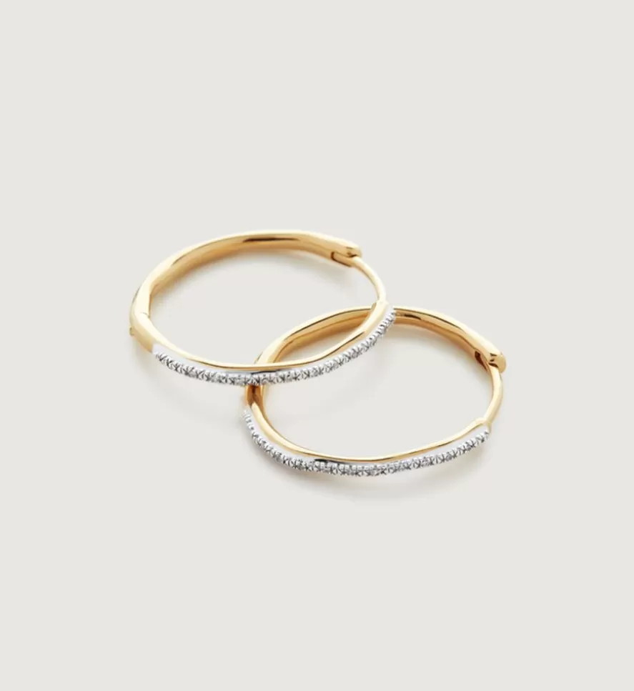 Monica Vinader Hoops | Riva Diamond Medium Hoop Earrings