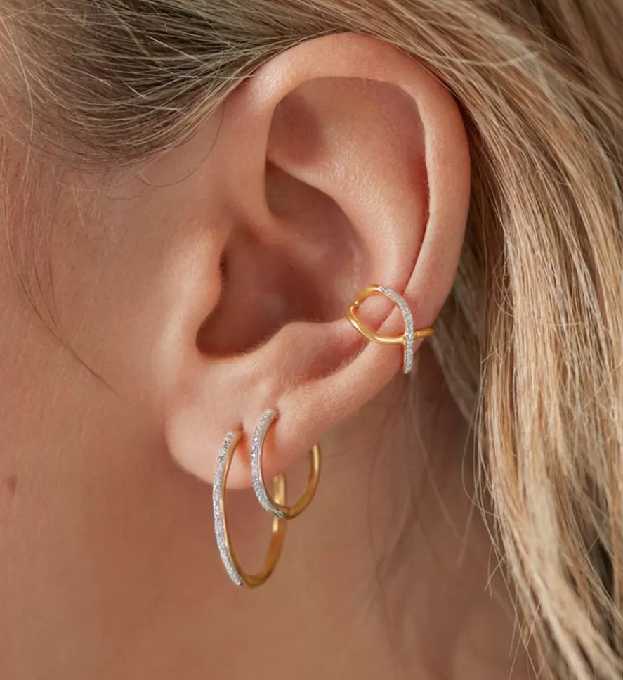 Monica Vinader Hoops | Riva Diamond Medium Hoop Earrings