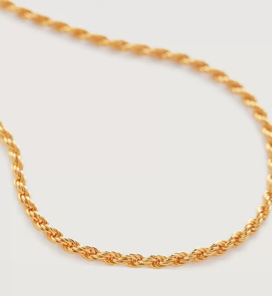 Monica Vinader Chain Necklaces | Rope Chain Necklace 41-46Cm/16-18'