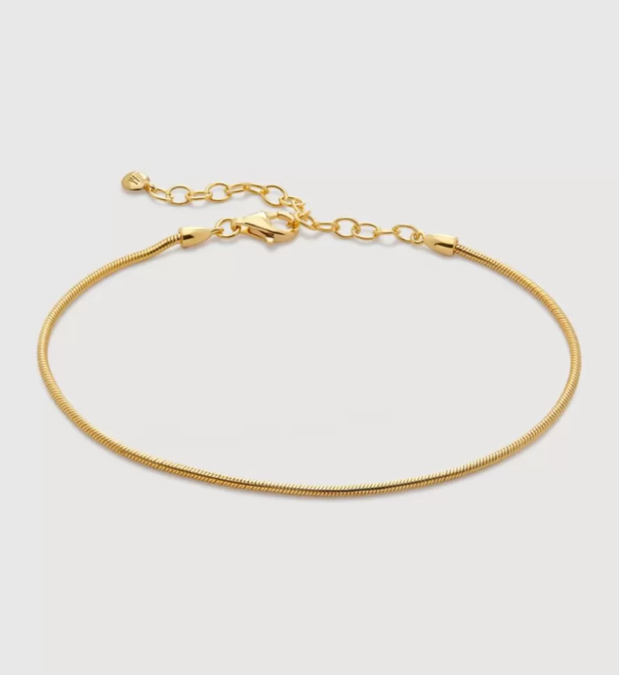 Monica Vinader Chain Bracelets | Round Thin Snake Chain Bracelet