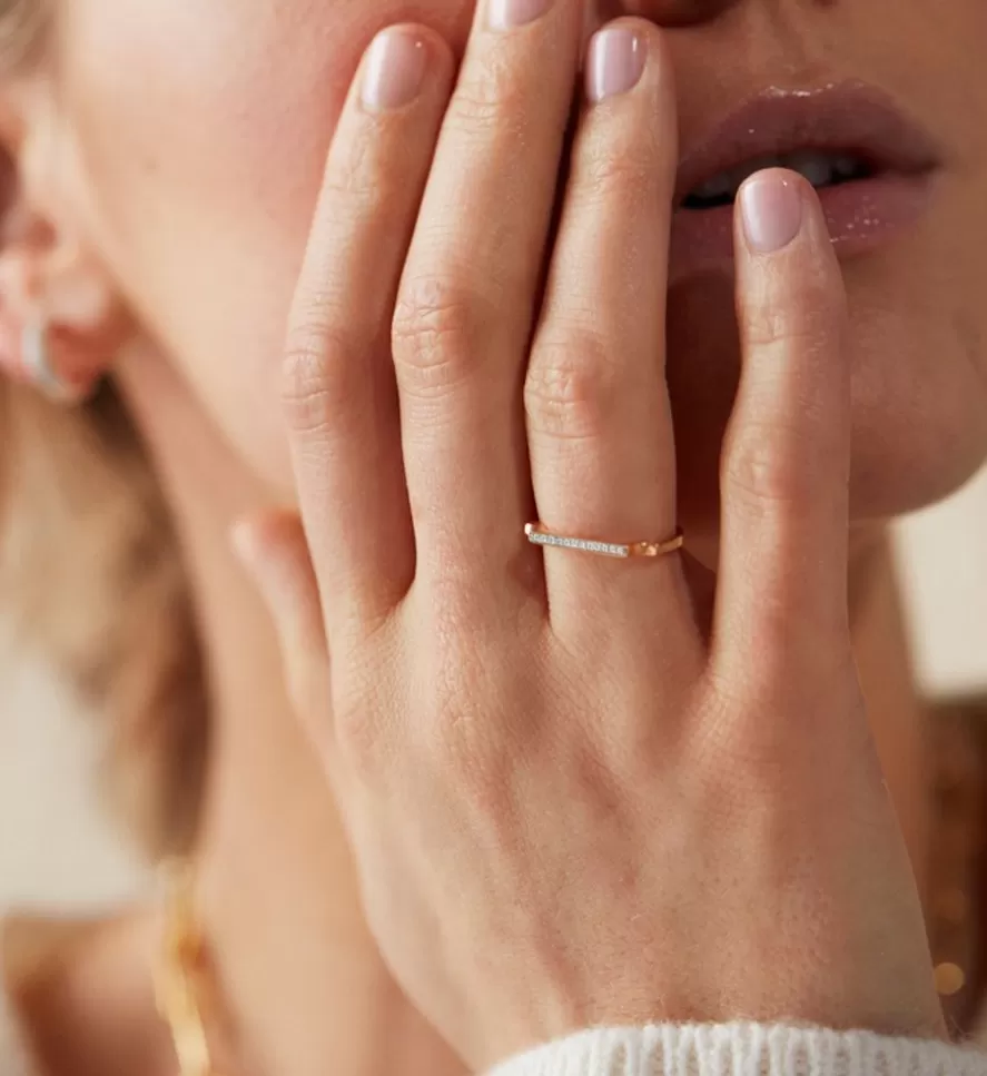 Monica Vinader Dainty Rings | Signature Thin Diamond Ring