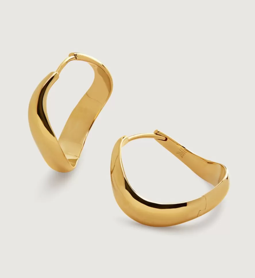 Monica Vinader Hoops | Swirl Medium Hoop Earrings