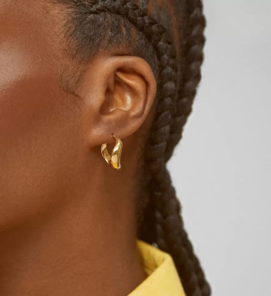 Monica Vinader Hoops | Swirl Medium Hoop Earrings