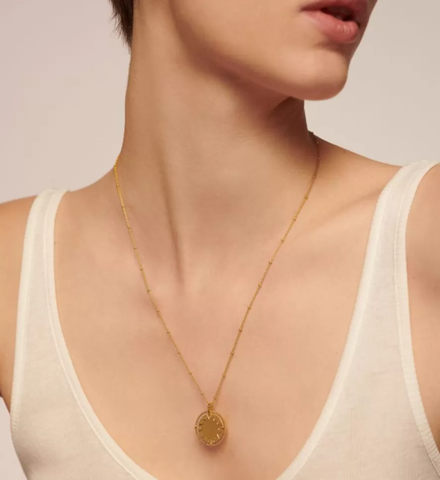 Monica Vinader Pendant Necklaces | Talisman Sun Chain Necklace